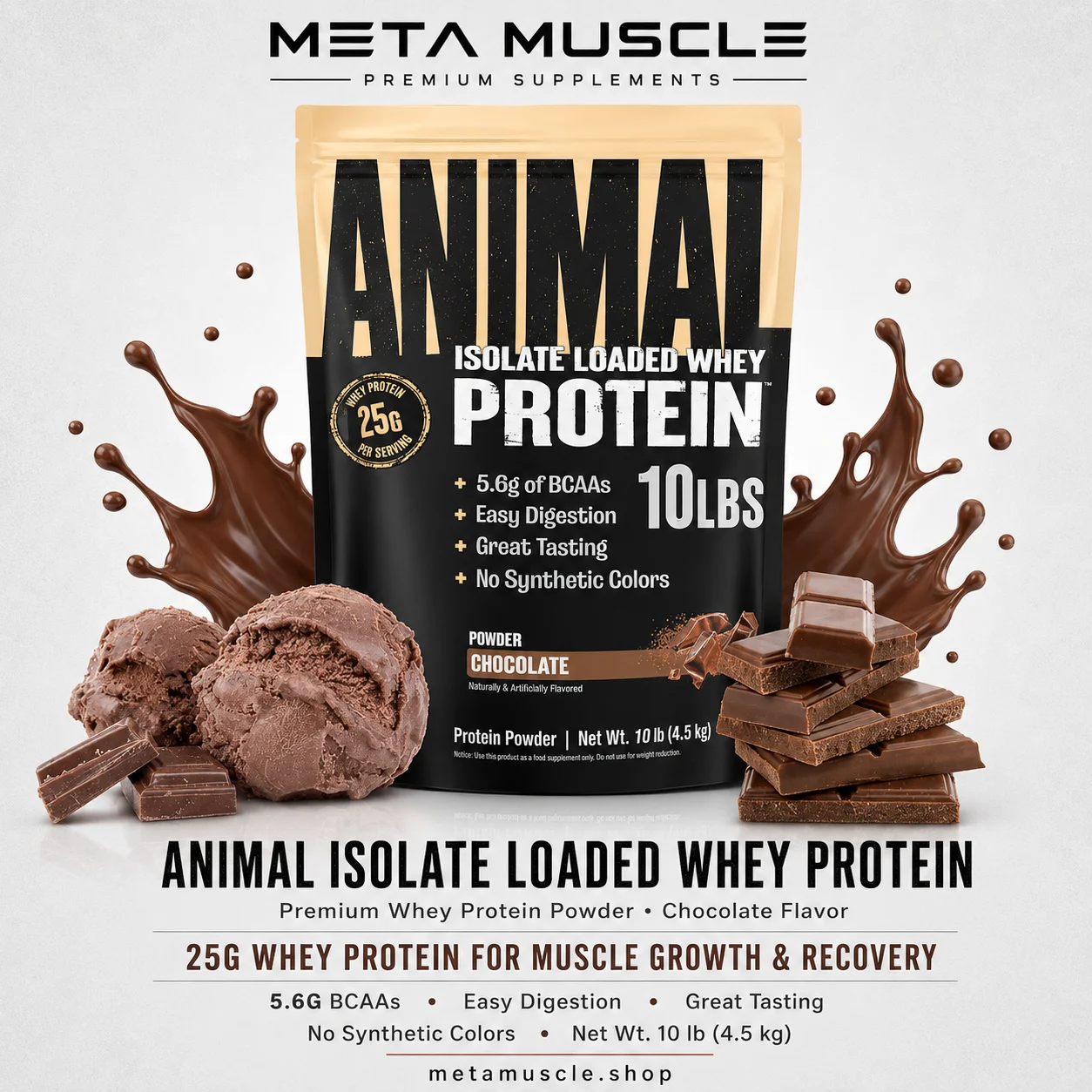 Animal Whey Isolate Protein Powder