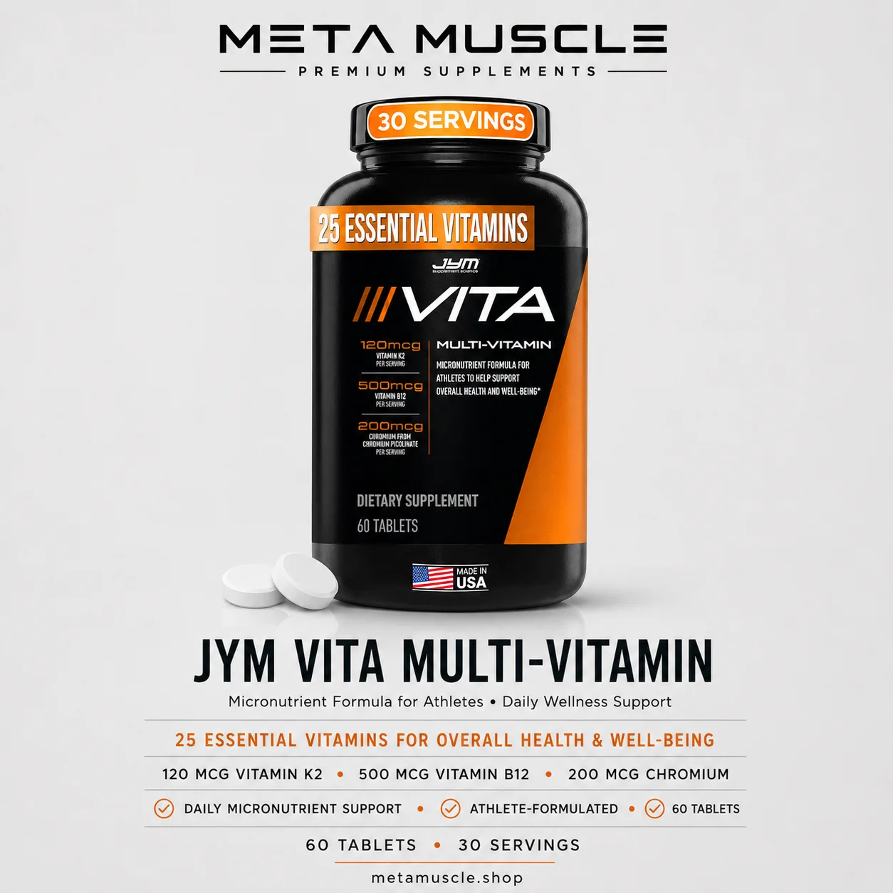 JYM Supplement Vita JYM Sports Multivitamin