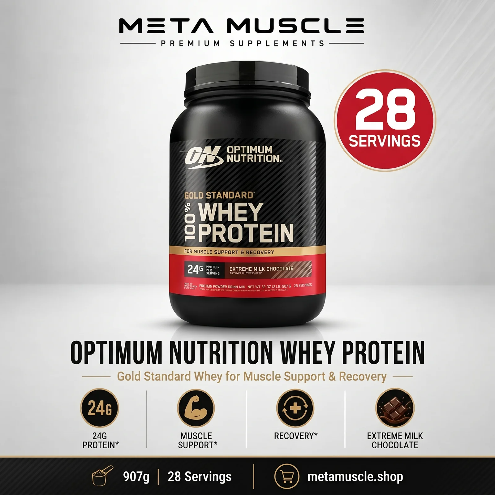 Optimum Nutrition Gold Standard 100% Whey Protein Powder
