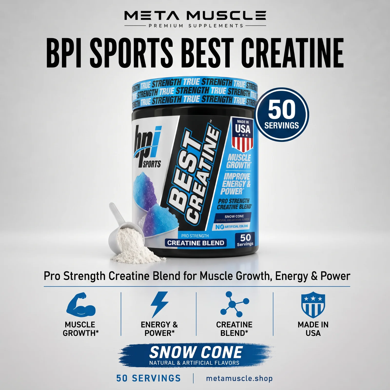 BPI Sports Best Creatine - Creatine Monohydrate Powder
