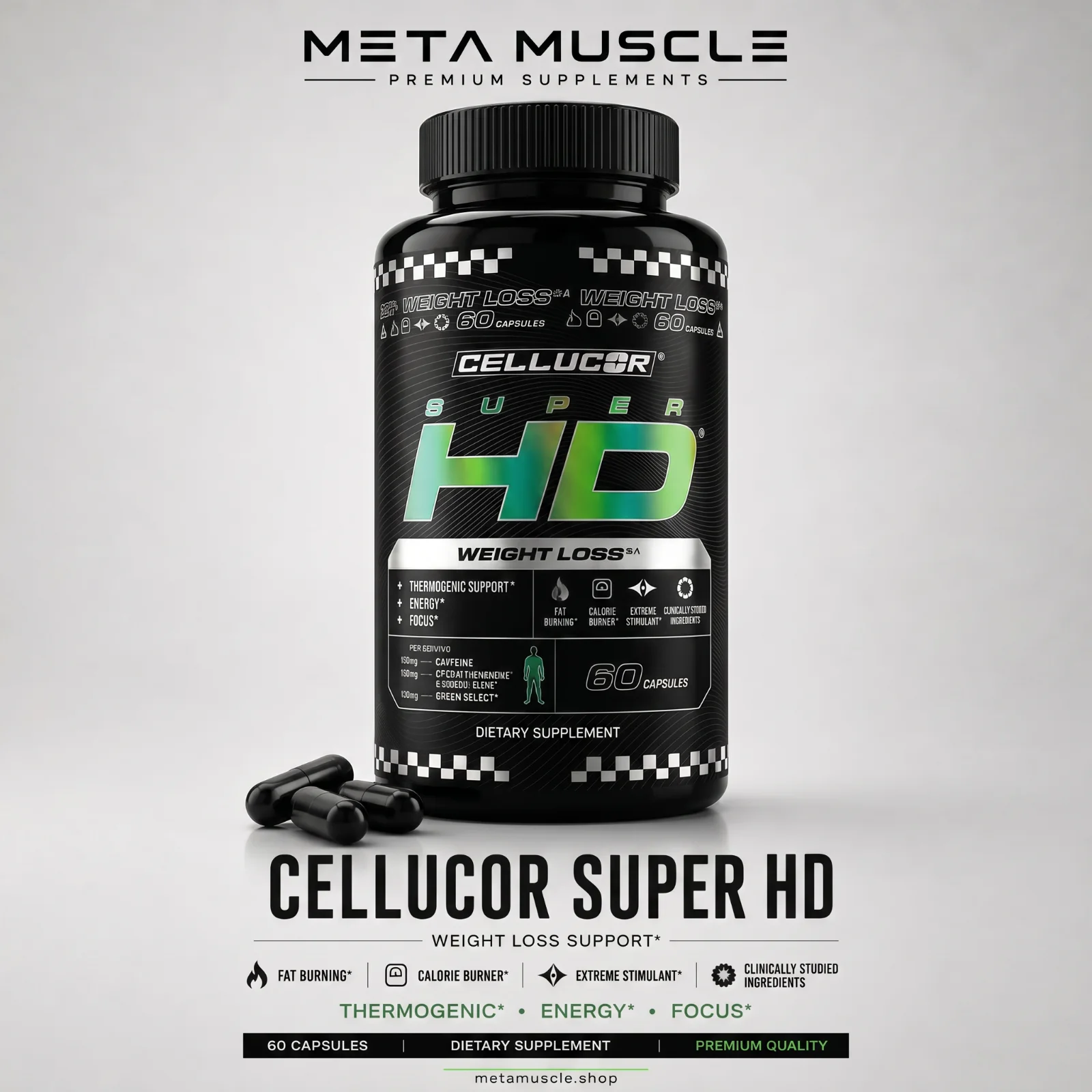 Cellucor SuperHD Thermogenic Fat Burner Weight Loss Supplement