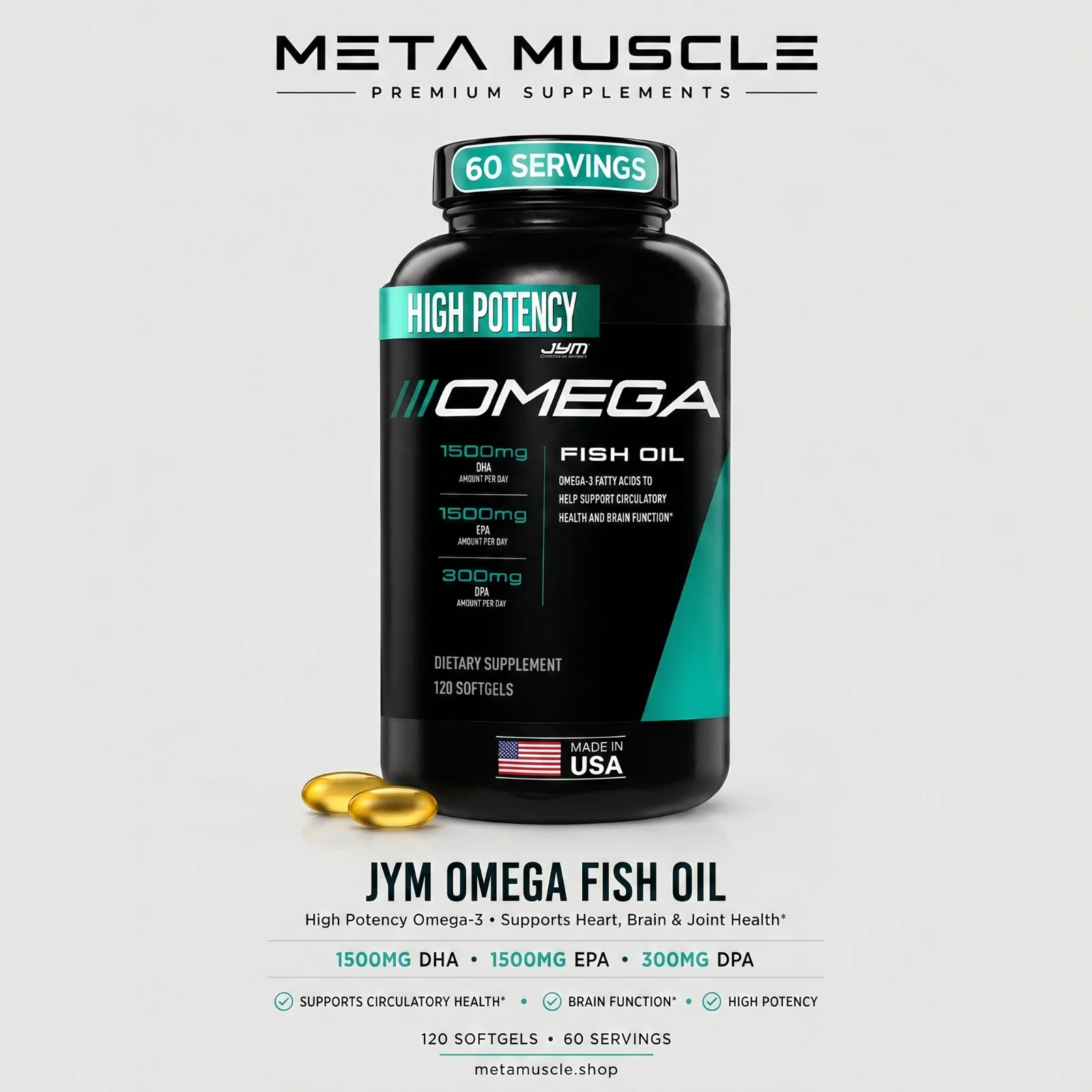 JYM Supplement Omega Fish Oil