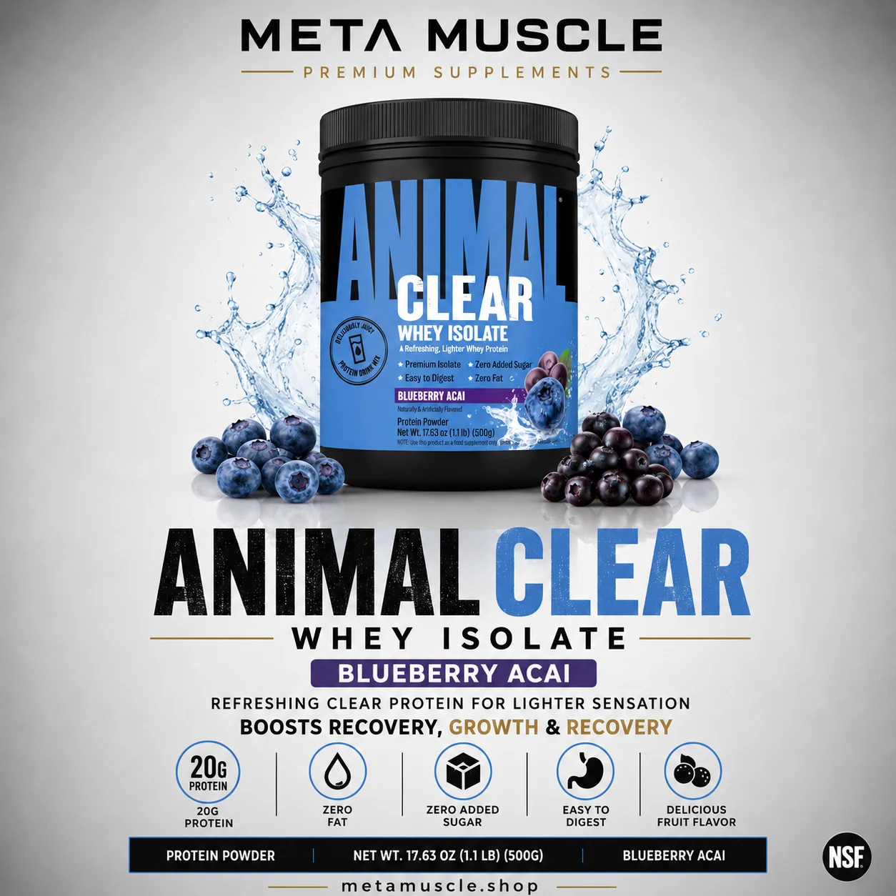 Animal Clear Whey Isolate
