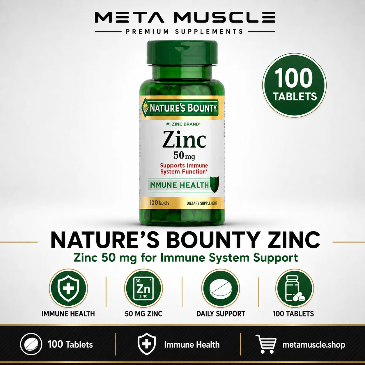 Nature's Bounty - Zinc 50mg
