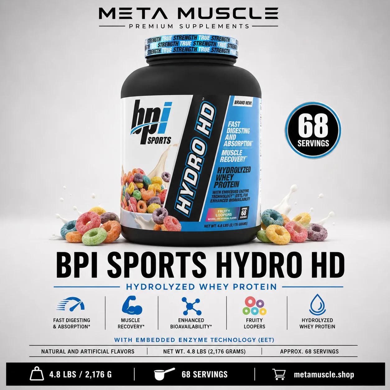 BPI Sports Hydro HD - 100% Hydrolyzed Whey Protein