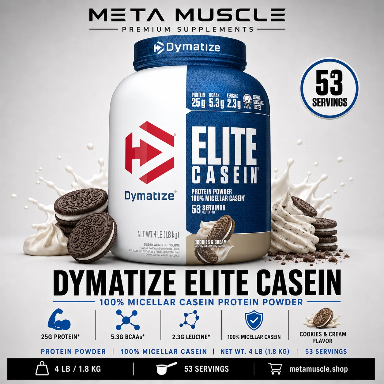 Dymatize Elite Casein Protein Powder