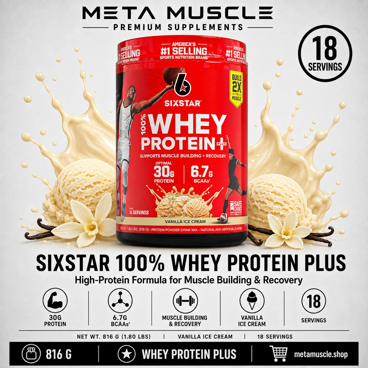 Six Star Whey Protein Powder Whey Protein Plus